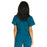 Medline Park Ave Women's Stretch Fabric Mock Wrap Scrub Top with Pockets - Park ave Women's Mock Wrap Scrub Top with 2 Pockets, Size M, Caribbean Blue - 5587CRBM