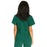 Medline Park Ave Women's Stretch Fabric Mock Wrap Scrub Top with Pockets - Park ave Women's Mock Wrap Scrub Top with 2 Pockets, Size XL, Hunter Green - 5587HTRXL