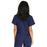 Medline Park Ave Women's Stretch Fabric Mock Wrap Scrub Top with Pockets - Park ave Women's Mock Wrap Scrub Top with 2 Pockets, Size S, Navy - 5587NVYS