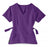 Medline Park Ave Women's Stretch Fabric Mock Wrap Scrub Top with Pockets - Park ave Women's Mock Wrap Scrub Top with 2 Pockets, Size L, Regal Purple - 5587RPLL