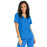 Medline Park Ave Women's Stretch Fabric Mock Wrap Scrub Top with Pockets - Park ave Women's Mock Wrap Scrub Top with 2 Pockets, Size L, Royal Blue - 5587RYLL