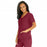 Medline Park Ave Women's Stretch Fabric Mock Wrap Scrub Top with Pockets - Park ave Women's Mock Wrap Scrub Top with 2 Pockets, Size L, Wine - 5587WNEL