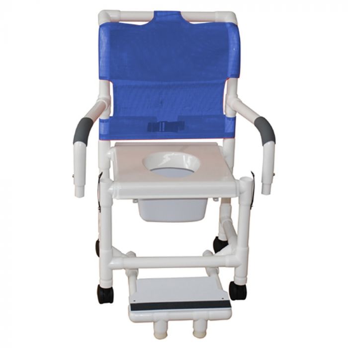 MJM Shower/Commode Chair with Swing Arms & Snap-On Seat