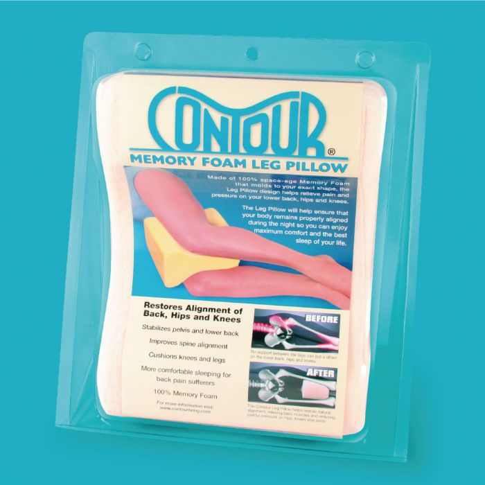 Contour Memory Foam Leg Pillow - Ecru