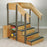 Patterson Medical Staircase Storage Island with Doors