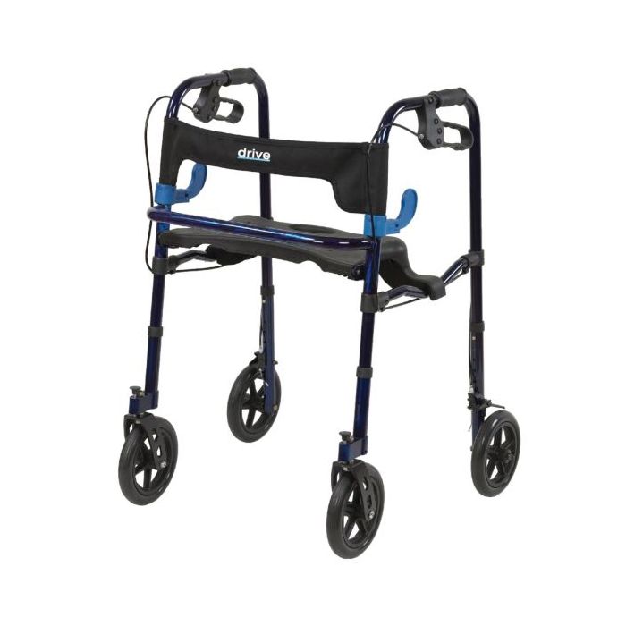 Drive Clever-Lite Walker/Rollator with Seat and Loop Locks