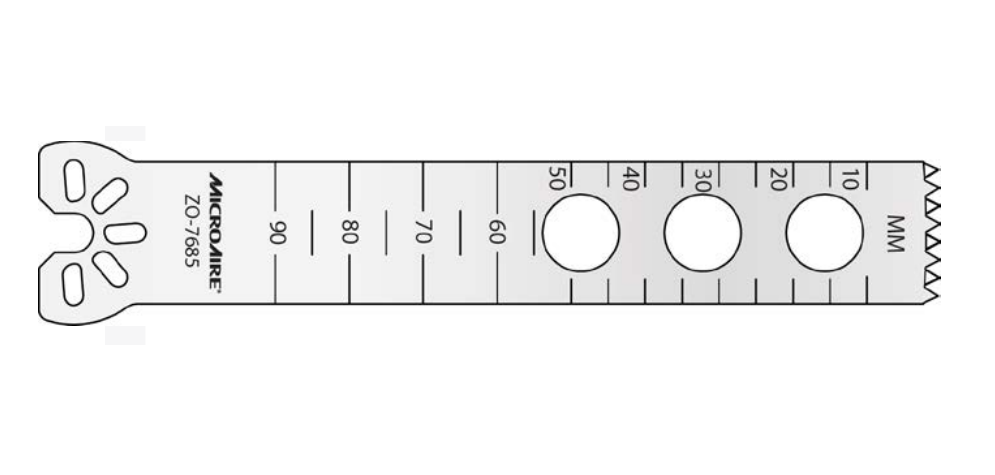 Microaire Surgical Oscillating Blades - BLADE, SAW, OSC, LARGE, 19.1MMX105MMX1.19MM - ZO-7685