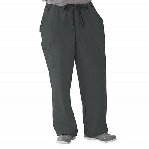 Medline Illinois Avenue Men's Athletic Cargo Scrub Pants with 7 Pockets - Illinois ave Men's Athletic Cargo Scrub Pants with 7 Pockets, Size 5XL Tall Inseam, Charcoal - 5800CHR5XLT