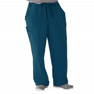 Medline Illinois Avenue Men's Athletic Cargo Scrub Pants with 7 Pockets - Illinois ave Men's Athletic Cargo Scrub Pants with 7 Pockets, Size M Regular Inseam, Caribbean Blue - 5800CRBM