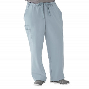 Medline Illinois Avenue Men's Athletic Cargo Scrub Pants with 7 Pockets - Illinois ave Men's Athletic Cargo Scrub Pants with 7 Pockets, Size 4XL Tall Inseam, Light Gray - 5800GRY4XLT