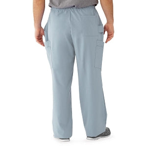 Medline Illinois Avenue Men's Athletic Cargo Scrub Pants with 7 Pockets - Illinois ave Men's Athletic Cargo Scrub Pants with 7 Pockets, Size 5XL Regular Inseam, Light Gray - 5800GRY5XL