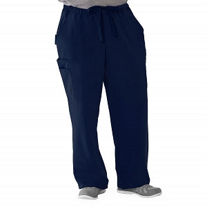 Medline Illinois Avenue Men's Athletic Cargo Scrub Pants with 7 Pockets - Illinois ave Men's Athletic Cargo Scrub Pants with 7 Pockets, Size 4XL Tall Inseam, Navy - 5800NVY4XLT