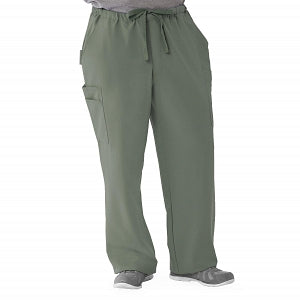 Medline Illinois Avenue Men's Athletic Cargo Scrub Pants with 7 Pockets - Illinois ave Men's Athletic Cargo Scrub Pants with 7 Pockets, Size 4XL Tall Inseam, Olive - 5800OLV4XLT