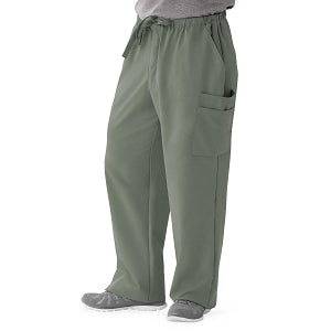 Medline Illinois Avenue Men's Athletic Cargo Scrub Pants with 7 Pockets - Illinois ave Men's Athletic Cargo Scrub Pants with 7 Pockets, Size 4XL Regular Inseam, Olive - 5800OLV4XL