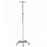 Cardinal Health IV Poles - Four Hook 5-Leg IV Pole, Height Adjustable Range 52.5" to 93" - C11360