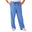 Medline Newport ave Unisex Stretch Fabric Scrub Pants with Drawstring - Newport ave Unisex Drawstring Waist Scrub Pants with 3 Pockets, Size 4XL Petite Inseam, Ceil Blue - 5900CBL4XLP