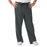 Medline Newport ave Unisex Stretch Fabric Scrub Pants with Drawstring - Newport ave Unisex Drawstring Waist Scrub Pants with 3 Pockets, Size 4XL Petite Inseam, Charcoal - 5900CHR4XLP