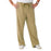 Medline Newport ave Unisex Stretch Fabric Scrub Pants with Drawstring - Newport ave Unisex Drawstring Waist Scrub Pants with 3 Pockets, Size 4XL Petite Inseam, Khaki - 5900KHK4XLP