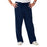 Medline Newport ave Unisex Stretch Fabric Scrub Pants with Drawstring - Newport ave Unisex Drawstring Waist Scrub Pants with 3 Pockets, Size M Regular Inseam, Navy - 5900NVYM