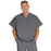 Medline Fifth ave Unisex Stretch Fabric V-Neck Scrub Top with 1 Pocket - Fifth ave Unisex V-Neck Scrub Top with 1 Pocket, Size 4XL, Charcoal - 5910CHR4XL