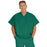 Medline Fifth ave Unisex Stretch Fabric V-Neck Scrub Top with 1 Pocket - Fifth ave Unisex V-Neck Scrub Top with 1 Pocket, Size 5XL, Hunter Green - 5910HTR5XL