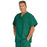 Medline Fifth ave Unisex Stretch Fabric V-Neck Scrub Top with 1 Pocket - Fifth ave Unisex V-Neck Scrub Top with 1 Pocket, Size M, Hunter Green - 5910HTRM