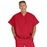 Medline Fifth ave Unisex Stretch Fabric V-Neck Scrub Top with 1 Pocket - Fifth ave Unisex V-Neck Scrub Top with 1 Pocket, Size M, Red - 5910REDM