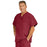 Medline Fifth ave Unisex Stretch Fabric V-Neck Scrub Top with 1 Pocket - Fifth ave Unisex V-Neck Scrub Top with 1 Pocket, Size 4XL, Wine - 5910WNE4XL