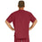 Medline Fifth ave Unisex Stretch Fabric V-Neck Scrub Top with 1 Pocket - Fifth ave Unisex V-Neck Scrub Top with 1 Pocket, Size 4XL, Wine - 5910WNE4XL