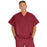 Medline Fifth ave Unisex Stretch Fabric V-Neck Scrub Top with 1 Pocket - Fifth ave Unisex V-Neck Scrub Top with 1 Pocket, Size 4XL, Wine - 5910WNE4XL