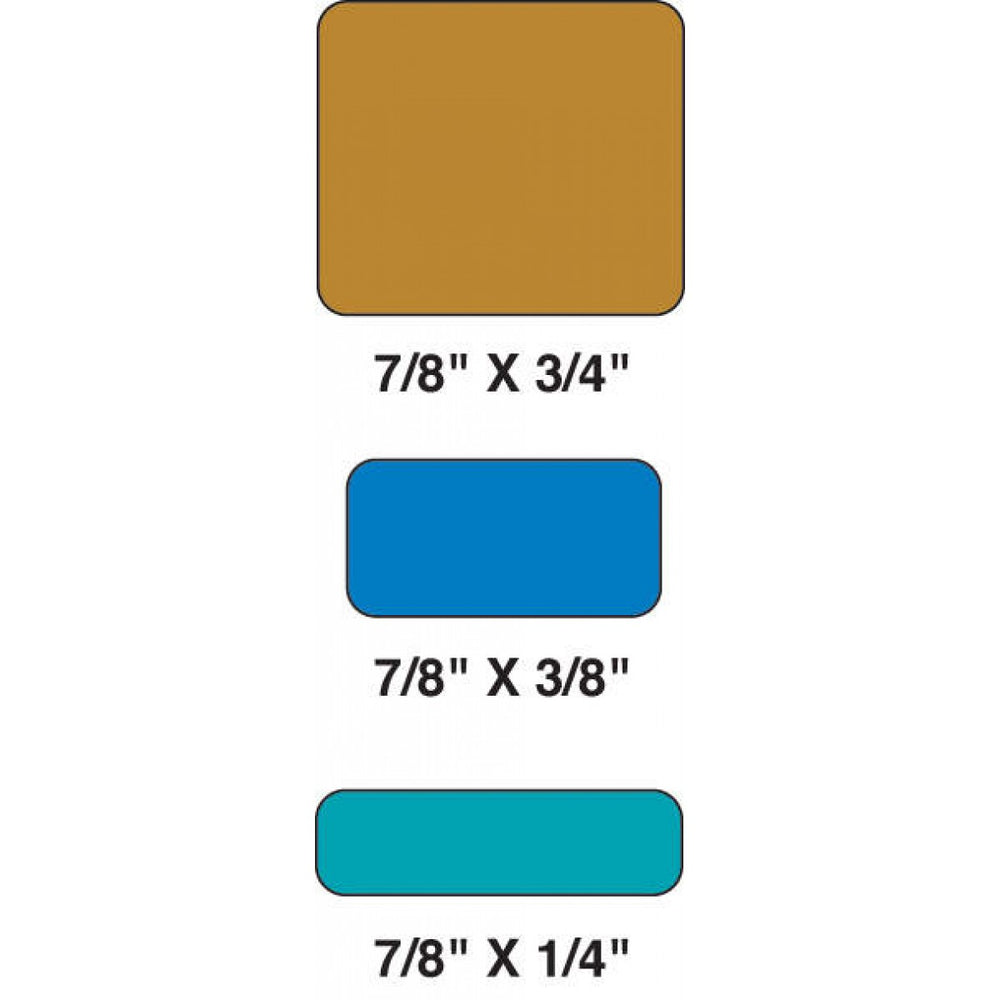 Color-Code Label Permanent Adhesive 7/8" X 1/4" 1000/Roll