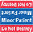 Label Wraparound Paper Permanent Minor Patient Do 1 7/8" X 1 7/8" Blue And Red 1000 Per Roll