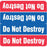 Label Wraparound Paper Permanent Do Not Destroy Do Not 1 7/8" X 1 7/8" Blue And Red 1000 Per Roll