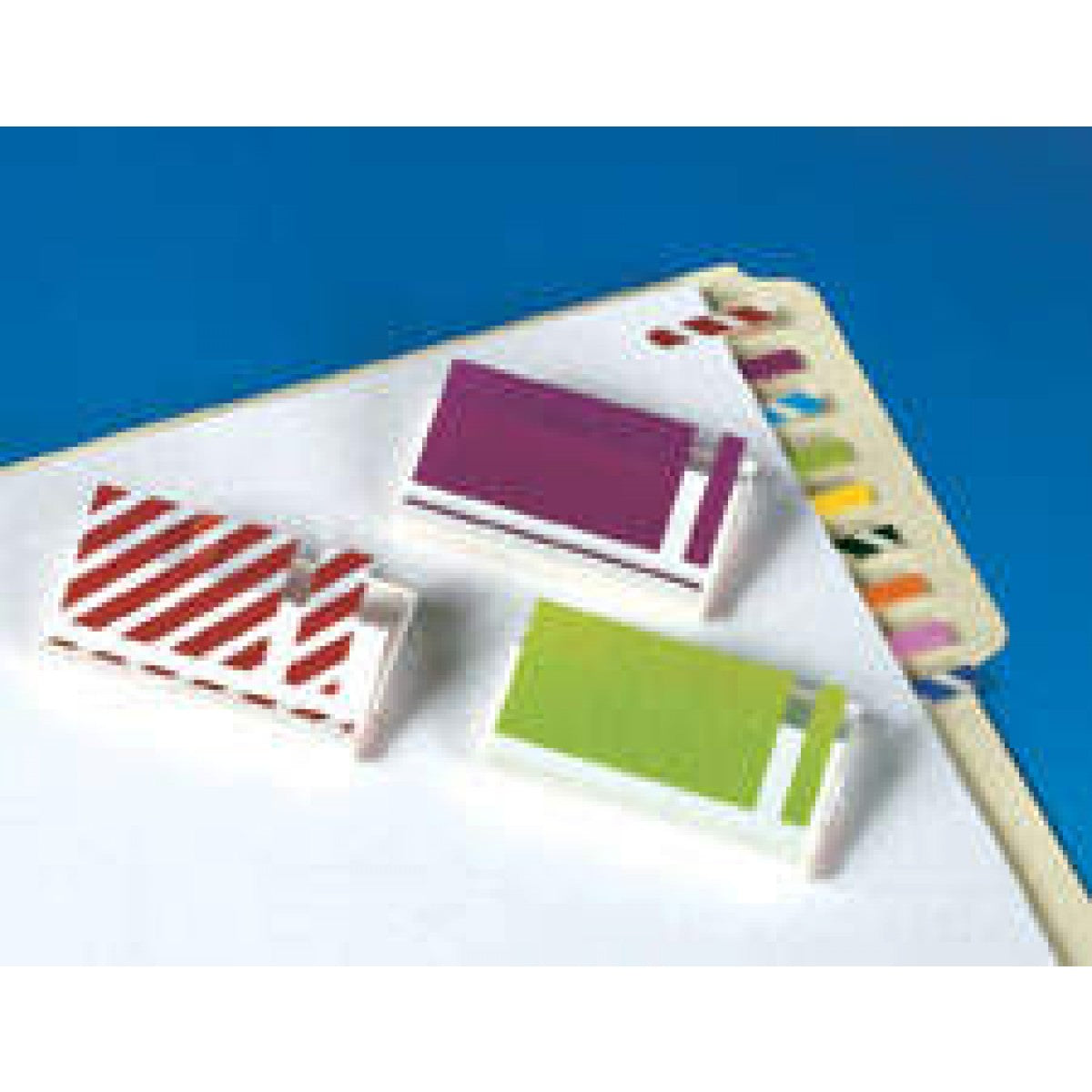 Redi-Tag Flags & Tags Mini Striped Silver And White Removable 1