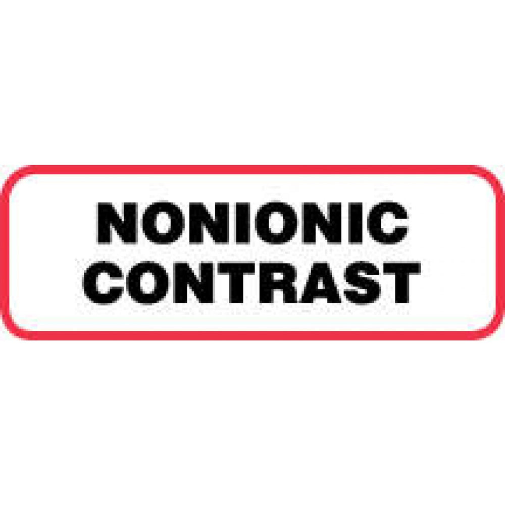 Label Paper Permanent Nonionic Contrast 1 1/2" X 1/2" White With Red 1000 Per Roll