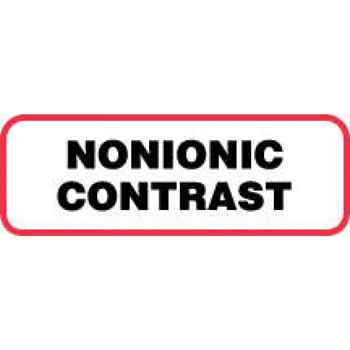 Label Paper Permanent Nonionic Contrast 1 1/2" X 1/2" White With Red 1000 Per Roll