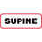 Label Paper Permanent Supine 1 1/2" X 1/2" White With Red 1000 Per Roll