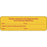 Label Paper Permanent Patient Injected 2 7/8" X 7/8" Yellow 1000 Per Roll