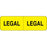 Label Wraparound Paper Permanent Legal Legal 2 7/8" X 7/8" Fl. Yellow 1000 Per Roll