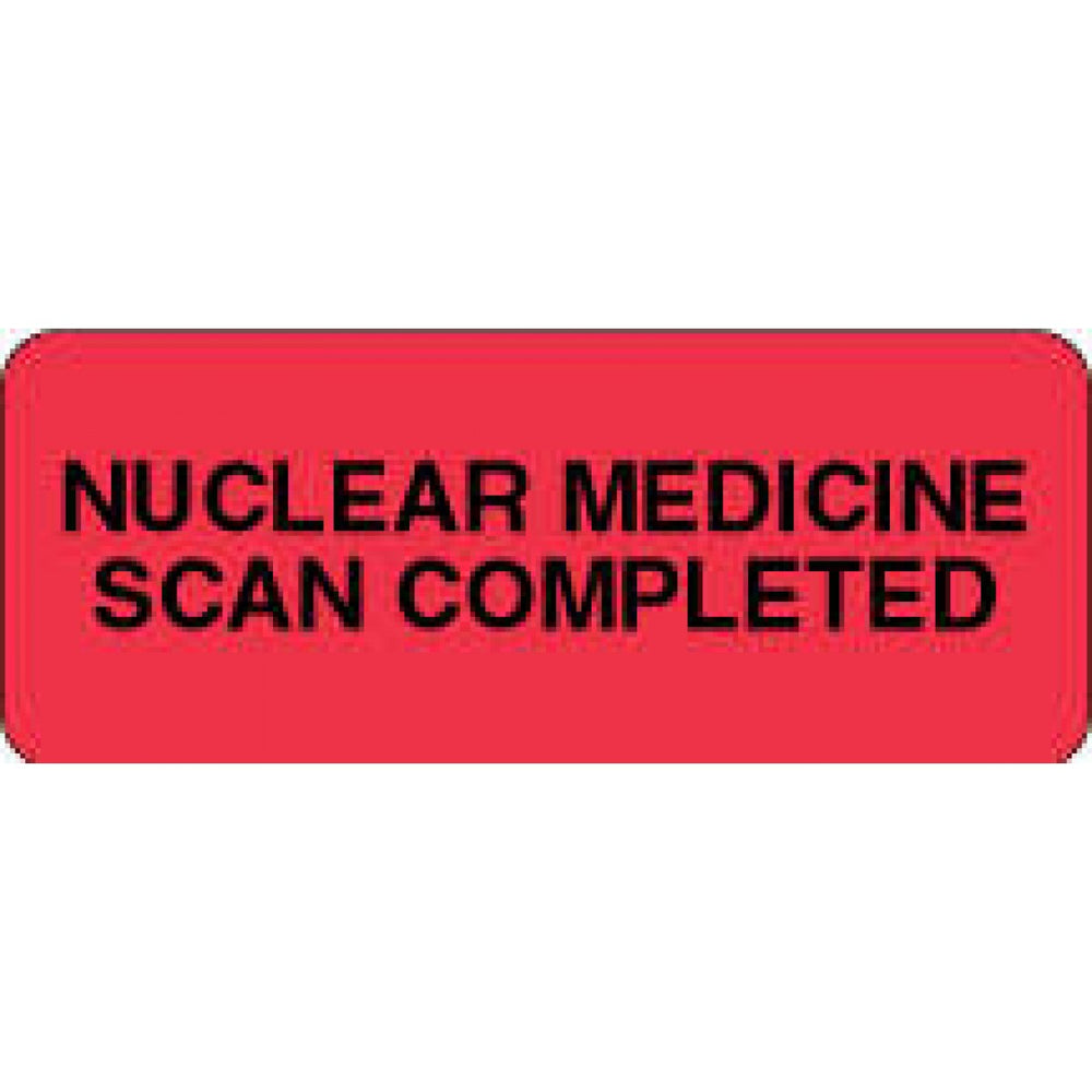 Label Paper Removable Nuclear Medicine 2 1"/2" X 1 Fl. Red 1000 Per Roll