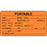 Label Paper Permanent Portable Time ___ 3" X 1 3/4" Fl. Orange 500 Per Roll