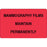 Label Paper Permanent Mammography Films 4" X 2 1/2" Fl. Red 500 Per Roll