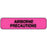 Label Paper Removable Airborne Precautions 1 1/4" X 3/8" Fl. Pink 1000 Per Roll