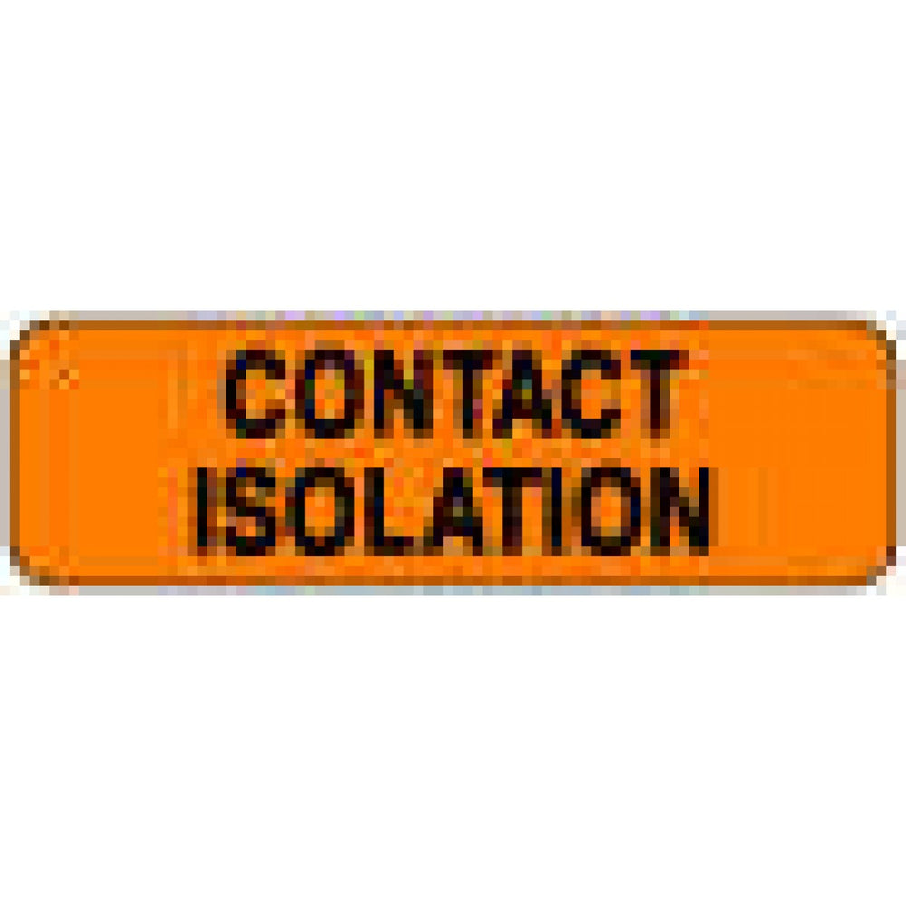 Label Paper Permanent Contact Isolation 1 1/4" X 3/8" Fl. Orange 1000 Per Roll