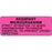 Label Paper Permanent Resistant Microorganism 3" X 1 1/8" Fl. Pink 1000 Per Roll