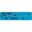 Label Paper Permanent Skin Test- 4" X 1" Blue 500 Per Roll