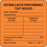 Label Paper Permanent Defibrillator Perform 2 1/2" X 2 1/2" Fl. Orange 500 Per Roll