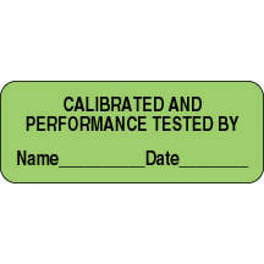 Label Paper Permanent Calibrated And 2 1/4" X 7/8" Fl. Green 1000 Per Roll