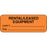 Label Paper Removable Rental/Leased Equipment 2" X 3/4" Fl. Orange 1000 Per Roll