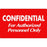 Label Paper Permanent Confidential For 3" Core 4" X 2 1/2" Red 500 Per Roll